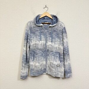 JOHNNIE-O Pascal Full Zip Hoodie Hangin Out in Wake Blue